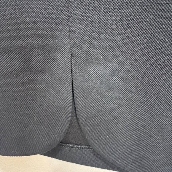 VTG Elle Womens Black Textured Pencil Skirt Lg Stretch Pull On Classic Dark Acad - Picture 5 of 8